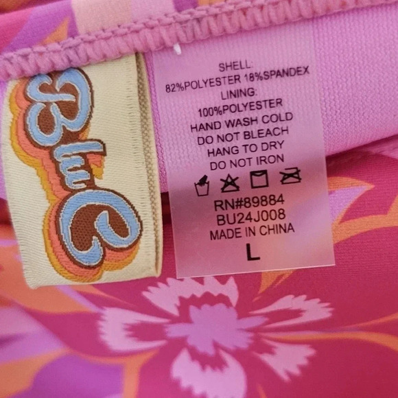 Tropical Floral 3 Piece Bikini Set - Picture 2 of 5